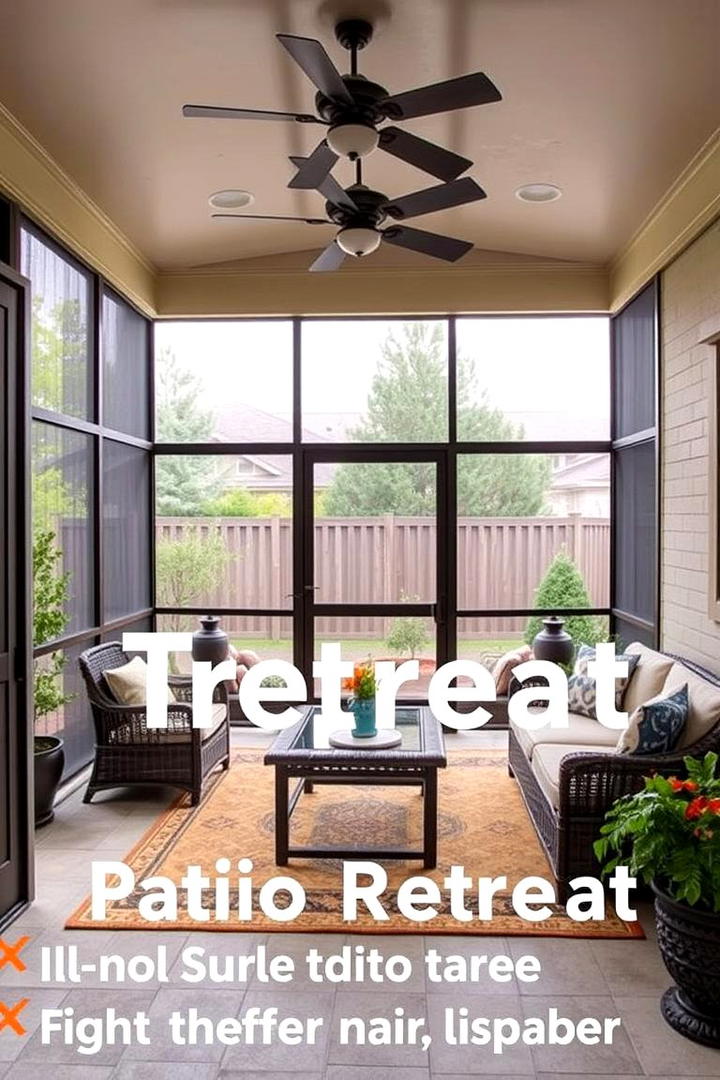 Enclosed Patio Retreat - 21 Backyard Patio Ideas