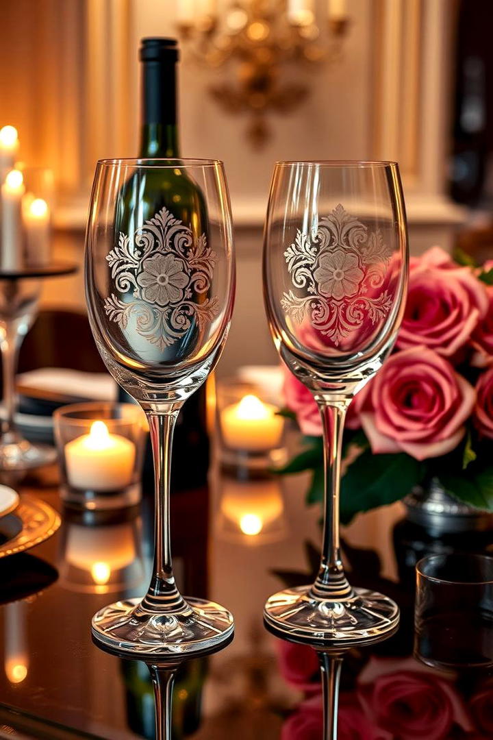 Engraved Wine Glass Set - 21 Wedding Gift Ideas for Couples