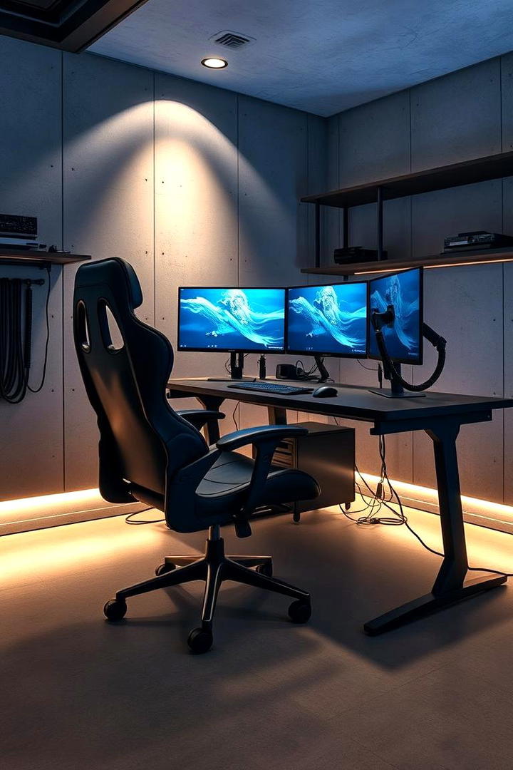 Ergonomic Gaming Setup - 21 Gaming Bedroom Ideas