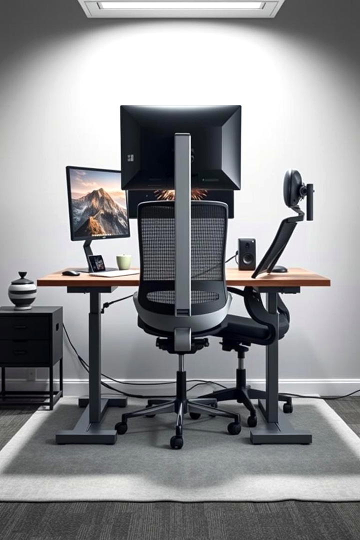 Ergonomic Seating Focused Office - 21 Small Home Office Ideas