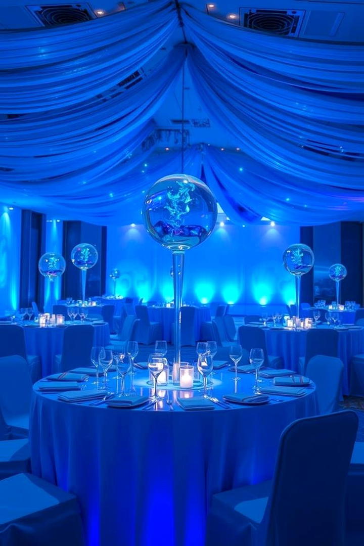 Ethereal Blue Illumination - 30 Blue Wedding Theme Ideas