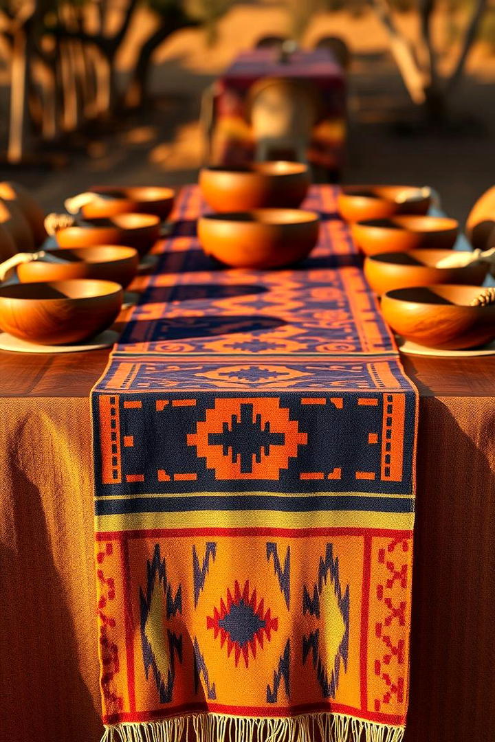 Ethnic Tribal Table Runner - 21 Table Runner Ideas