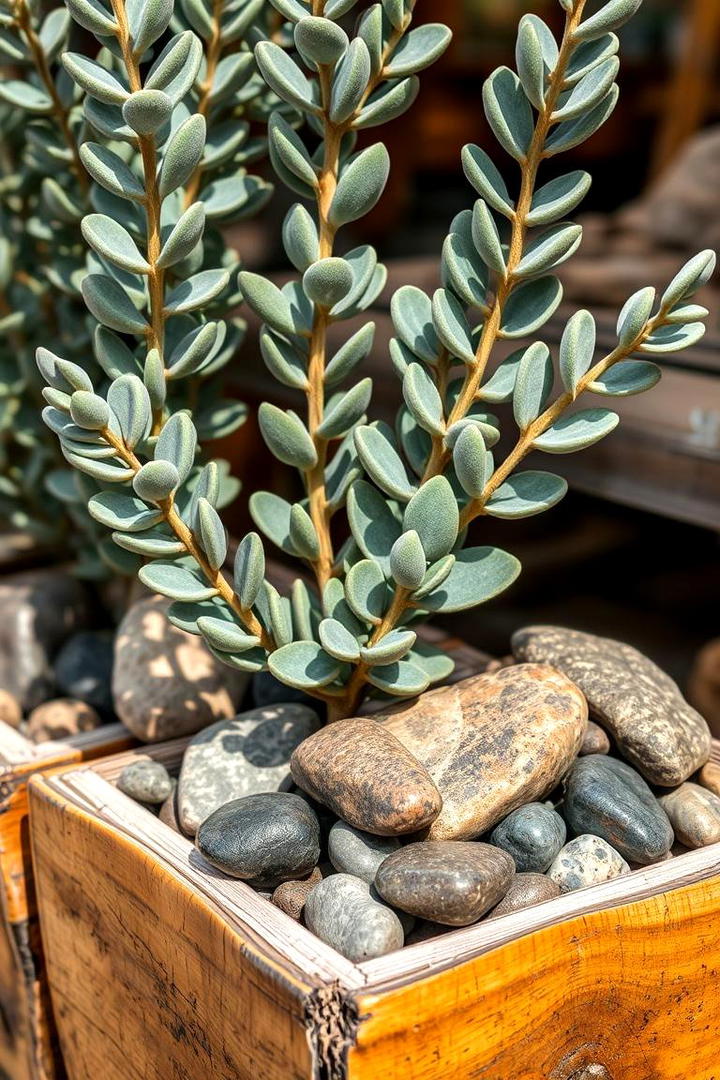 Eucalyptus with Natural Elements - 30 Eucalyptus Wedding Centerpieces