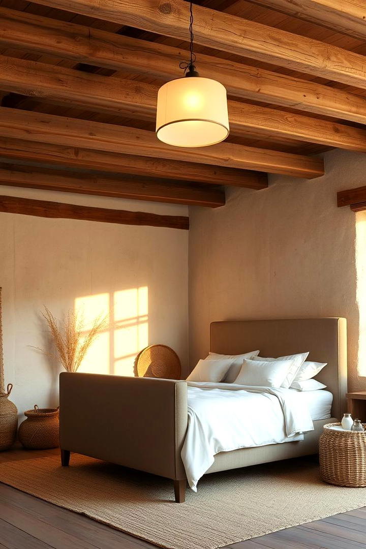 Exposed Beam Brilliance - 30 Rustic Bedroom Ideas