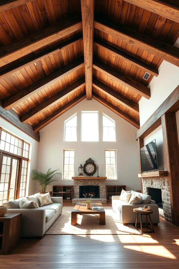 Exposed Wooden Beam Ceilings - 21 Living Room Ceiling Ideas