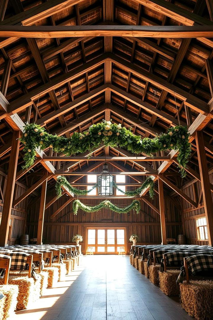 Exposed Wooden Beam Design - 21 Barn Wedding Ideas