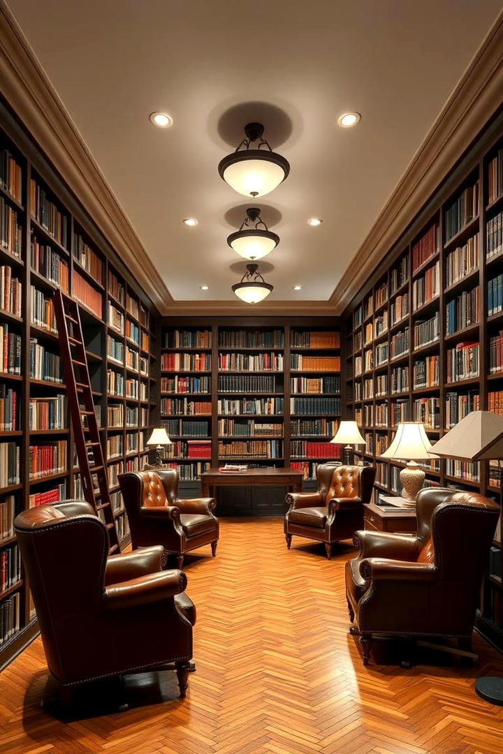 Extensive Home Library - 21 Basement Ideas