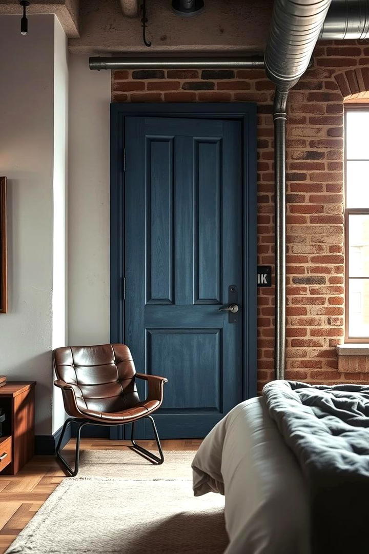 Faded Denim Blue - 30 Interior Door Color Ideas