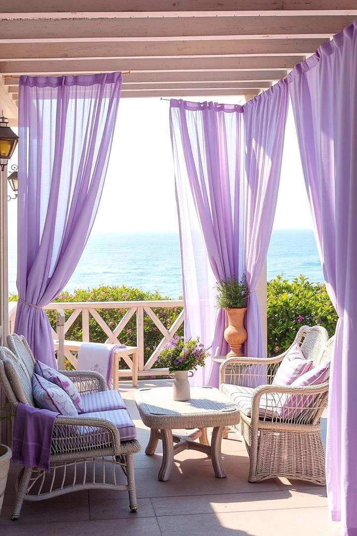 Faded Pastel Hues - 30 Patio Curtain Ideas