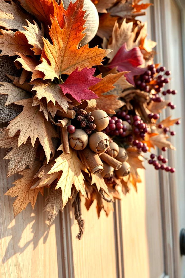 Fall Wreath Artistry - 21 Thanksgiving Decor Ideas