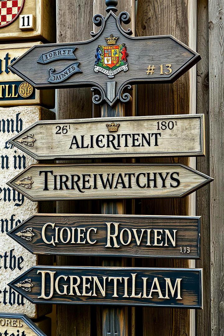 Family Crest and Magical Signage - 30 Harry Potter Wedding Ideas