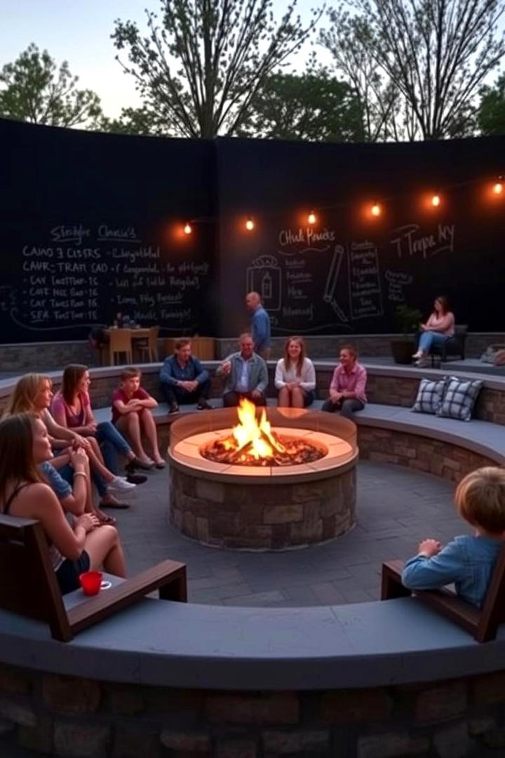 Family Friendly Cozy Square Fire Pit - 30 Square Fire Pit Ideas