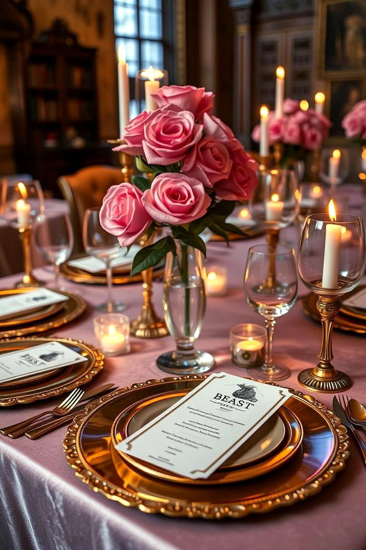 Fantasy Themed Table Settings - 30 Disney Wedding Ideas