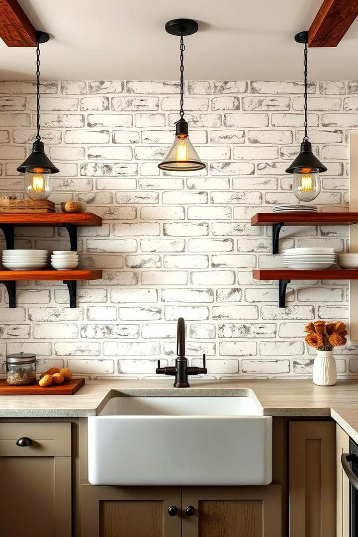 Farmhouse Brick Aesthetics - 21 Kitchen Backsplash Ideas