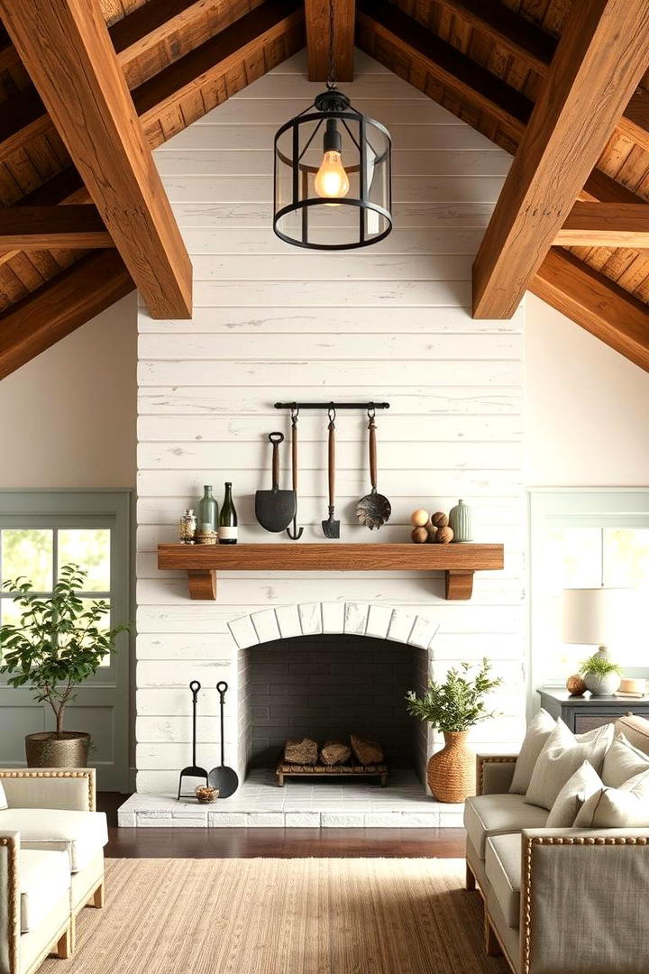 Farmhouse Elegance Shiplap Design - 21 Shiplap Fireplace Ideas