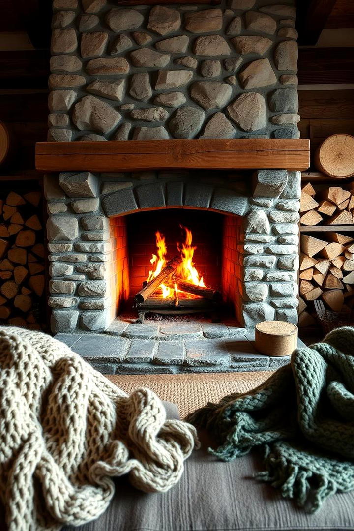 Farmhouse Fireplace Charm - 21 Rustic Living Room Ideas