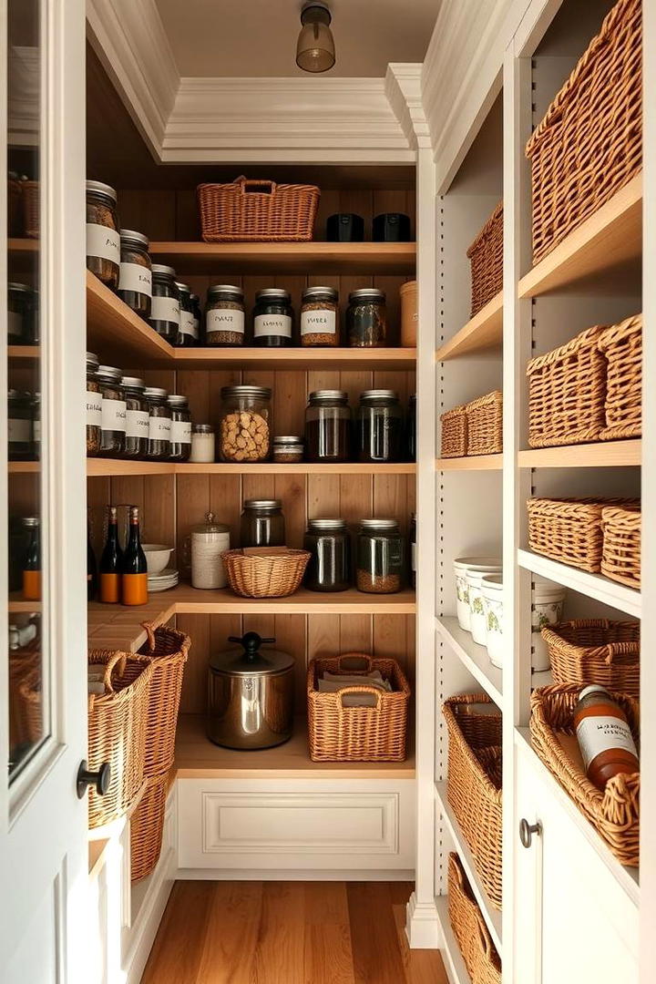 Farmhouse Pantry Organization - 21 Farmhouse Kitchen Ideas