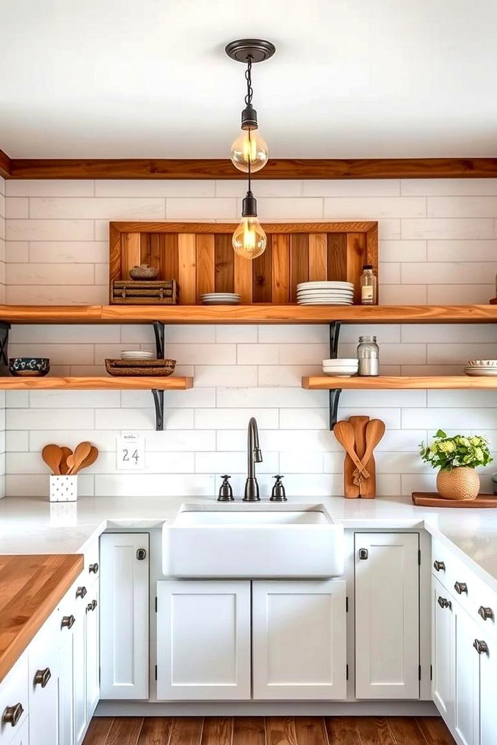 Farmhouse Style Shiplap Detailing - 30 Shiplap Backsplash Ideas for Your Kitchen