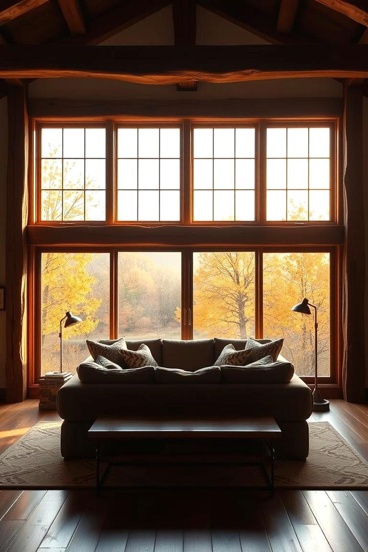 Farmhouse Style Windows - 21 Rustic Living Room Ideas