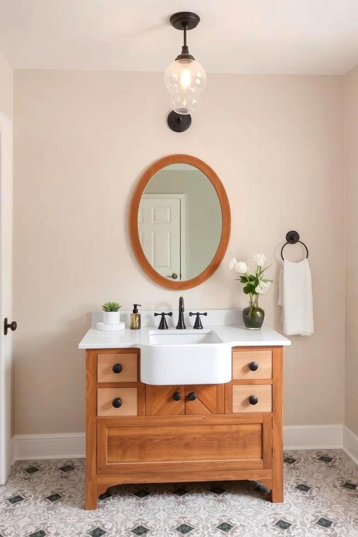 Farmhouse Vanity Sinks - 21 Modern Farmhouse Bathroom Ideas