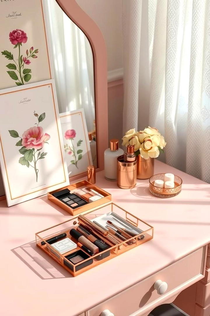 Feminine Floral Vanity Decor - 30 Makeup Vanity Ideas