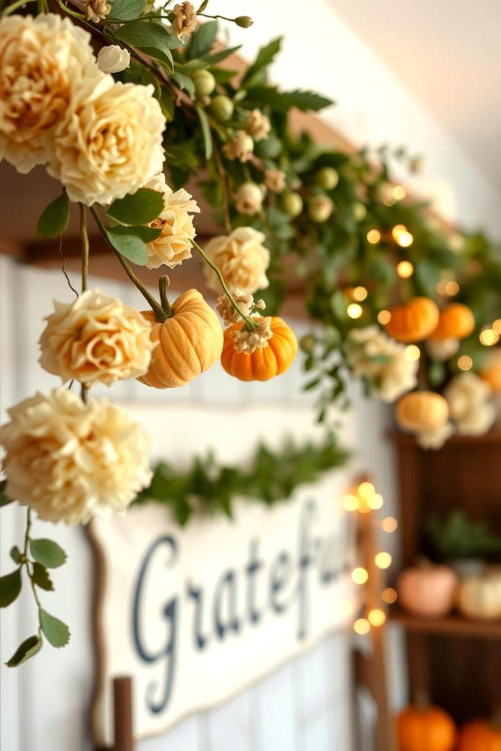 Festive Garlands and Banners - 30 Friendsgiving Decor Ideas