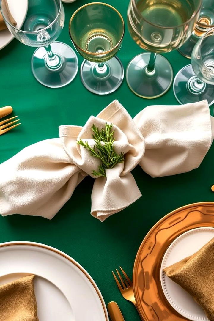 Festive Napkin Folds - 30 Friendsgiving Decor Ideas