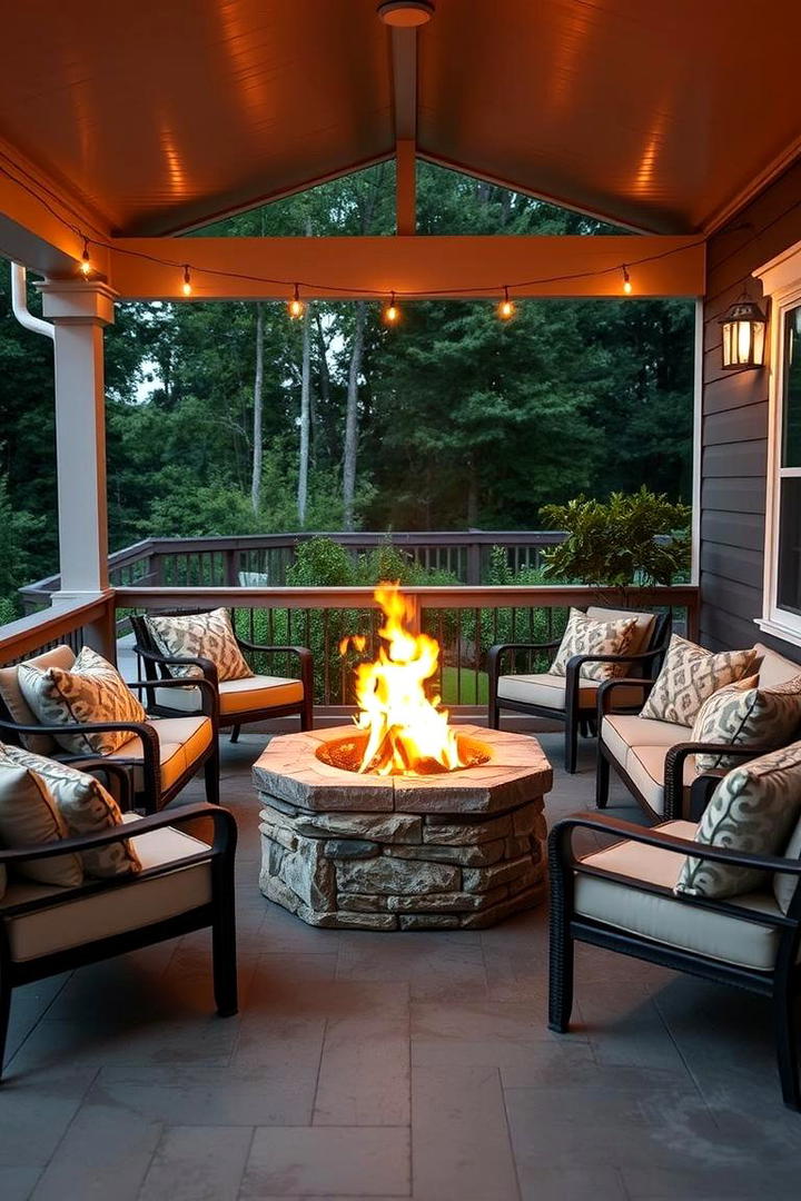 Fire Pit Gathering - 21 Back Porch Ideas