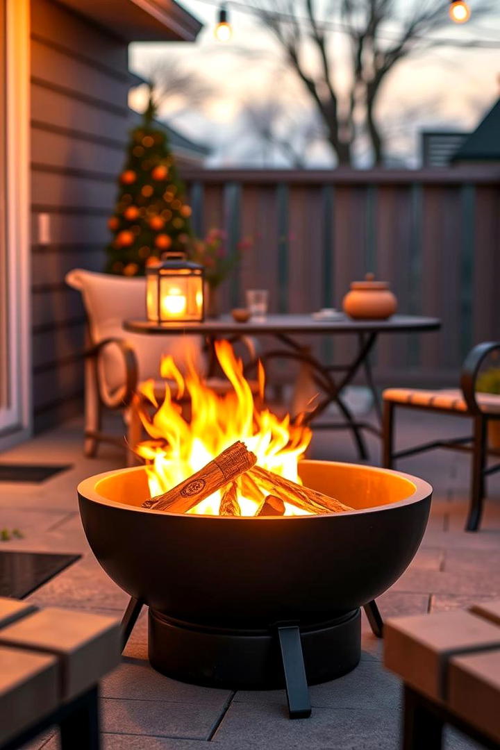 Fire Pit with Vintage Lantern Accents - 30 Rustic Fire Pit Ideas