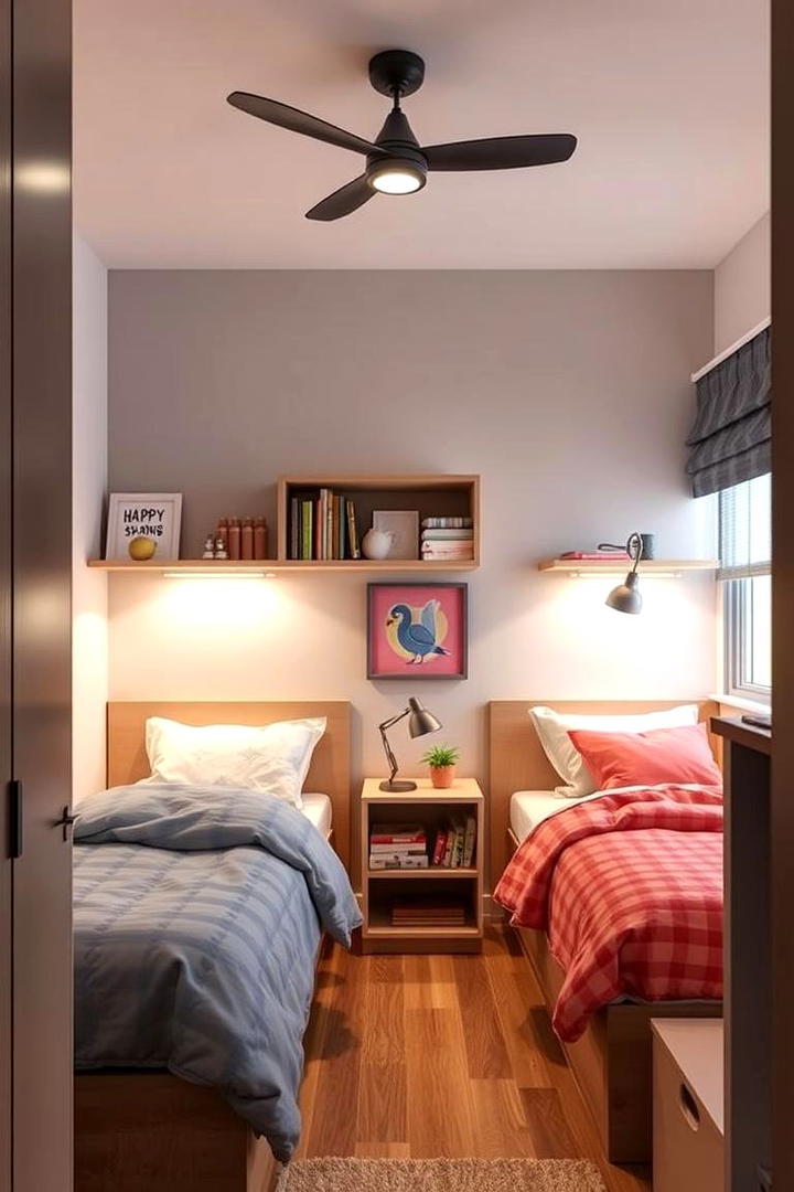 Flexible Lighting Design - 21 Boy and Girl Shared Small Room Ideas