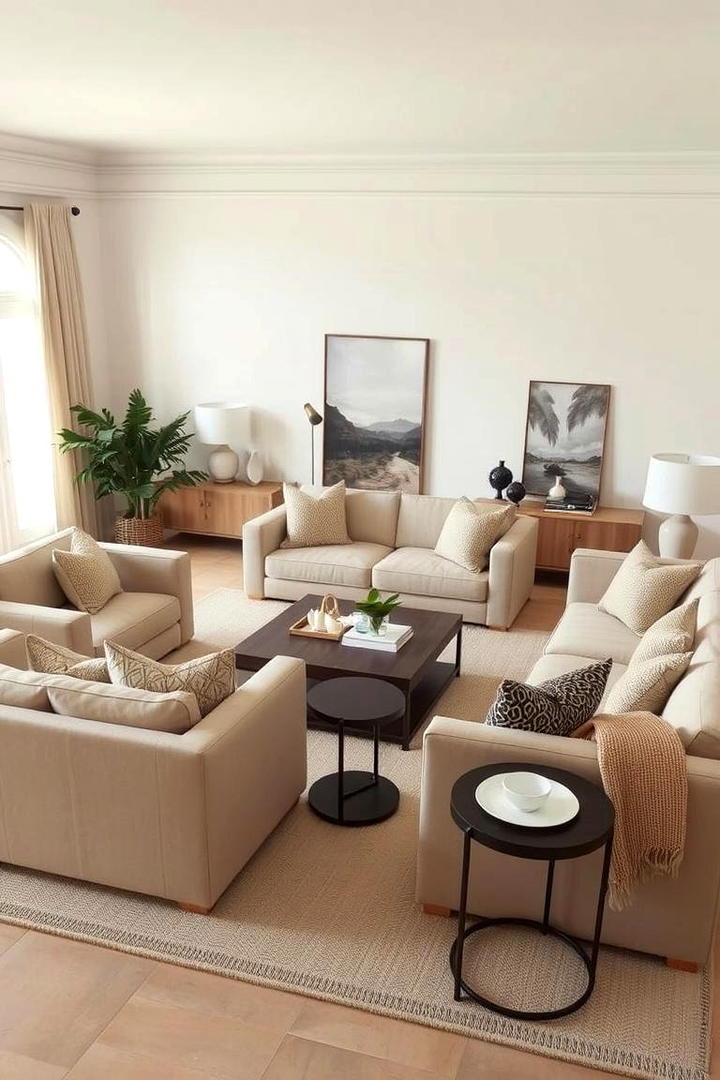 Flexible and Timeless Design - 21 Neutral Living Room Ideas