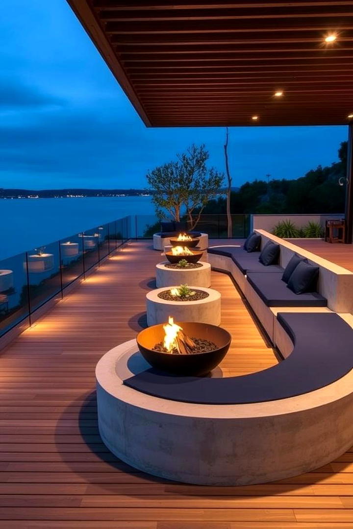 Floating Deck with Built in Seating - 30 Floating Deck Ideas