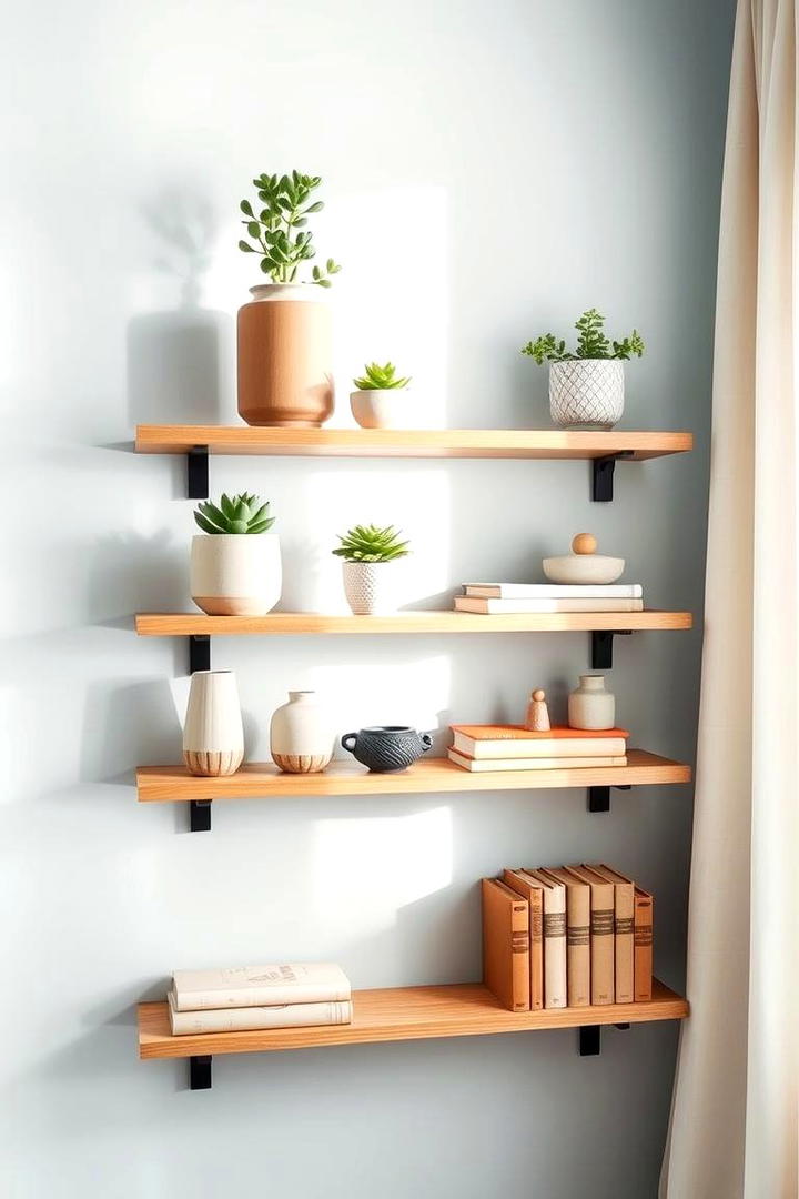 Floating Shelves Display - 21 Wall Decor Ideas