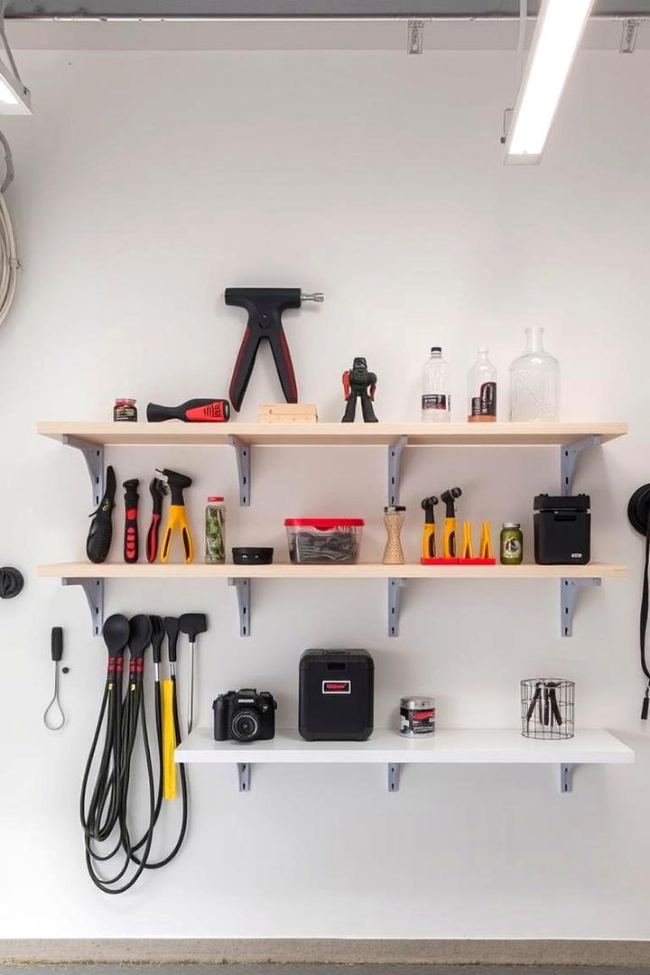 Floating Shelves for Garage - 30 Garage Shelving Ideas