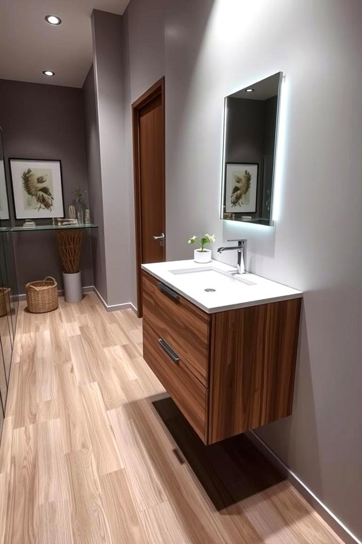 Floating Vanity Integration - 21 Small Shower Ideas