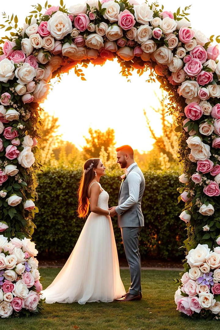 Floral Archway Decor - 21 Spring Wedding Ideas