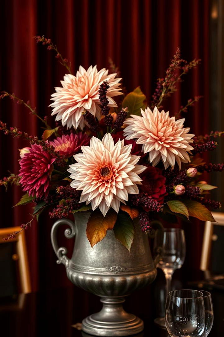 Floral Arrangements in Fall Hues - 30 Friendsgiving Decor Ideas