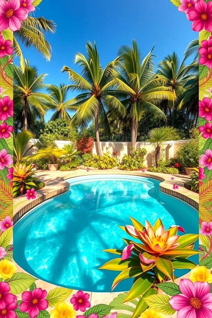 Floral Fantasy - 21 Pool Tile Ideas