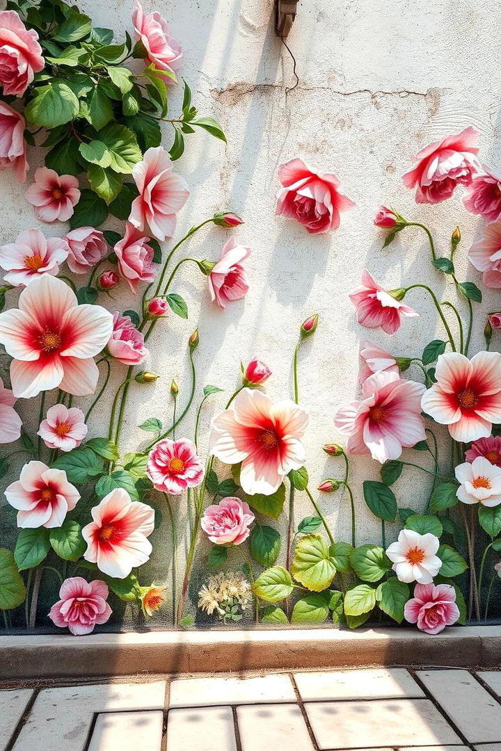 Floral Oasis Mural - 21 Garden Mural Ideas