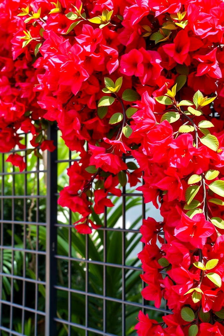 Flower Trellis Accent - 21 Garden Trellis Ideas