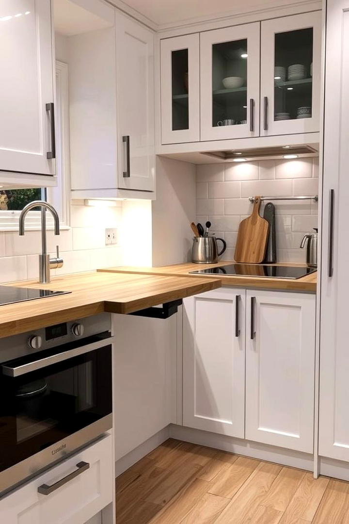 Fold Down Counter Extensions - 21 Small Kitchen Storage Ideas