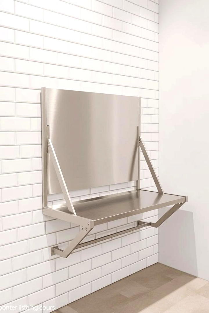 Fold Down Wall Mounted Bench - 30 Shower Bench Ideas