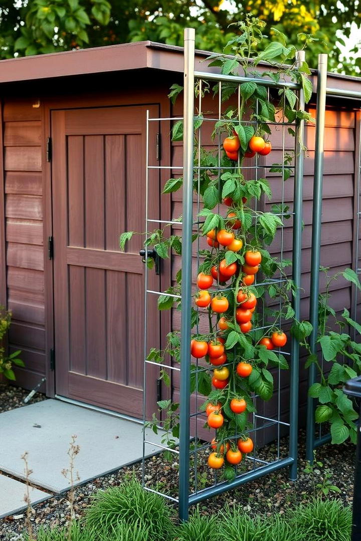 Foldable Garden Trellis - 30 Tomato Trellis Ideas