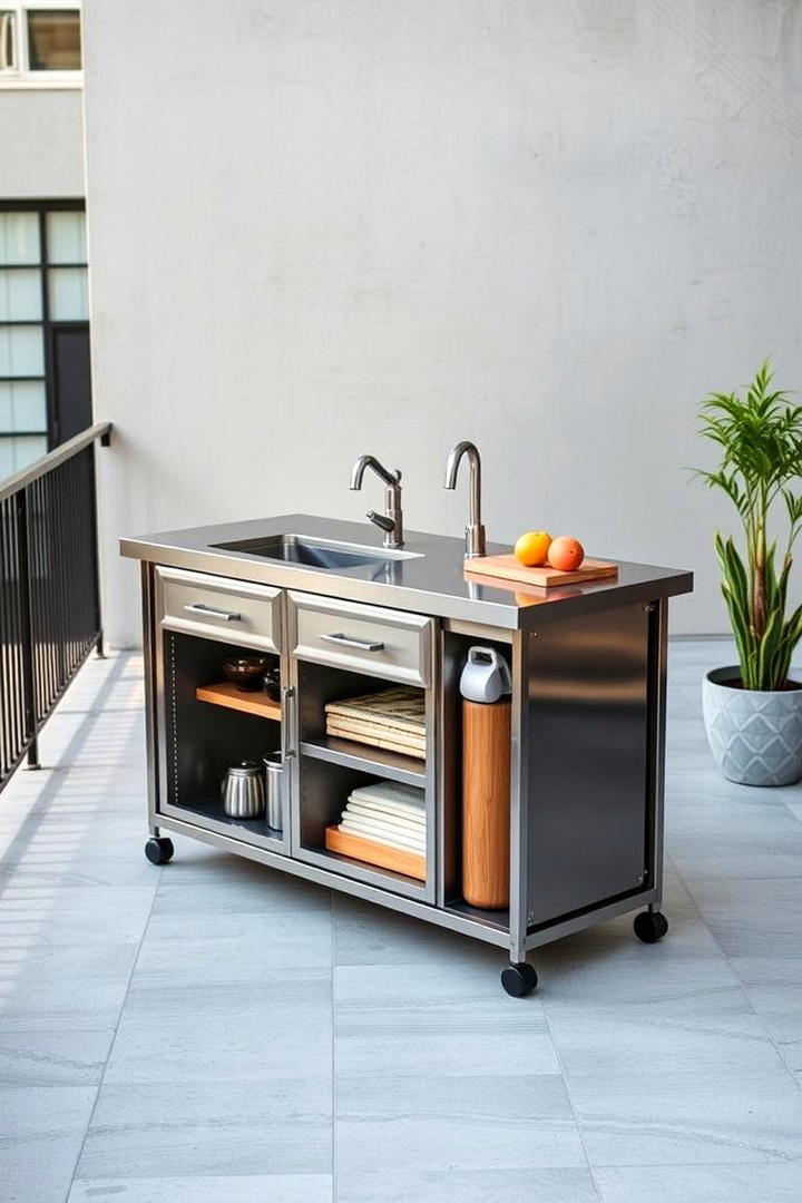 Foldable Kitchen Island - 21 Small Outdoor Kitchen Ideas