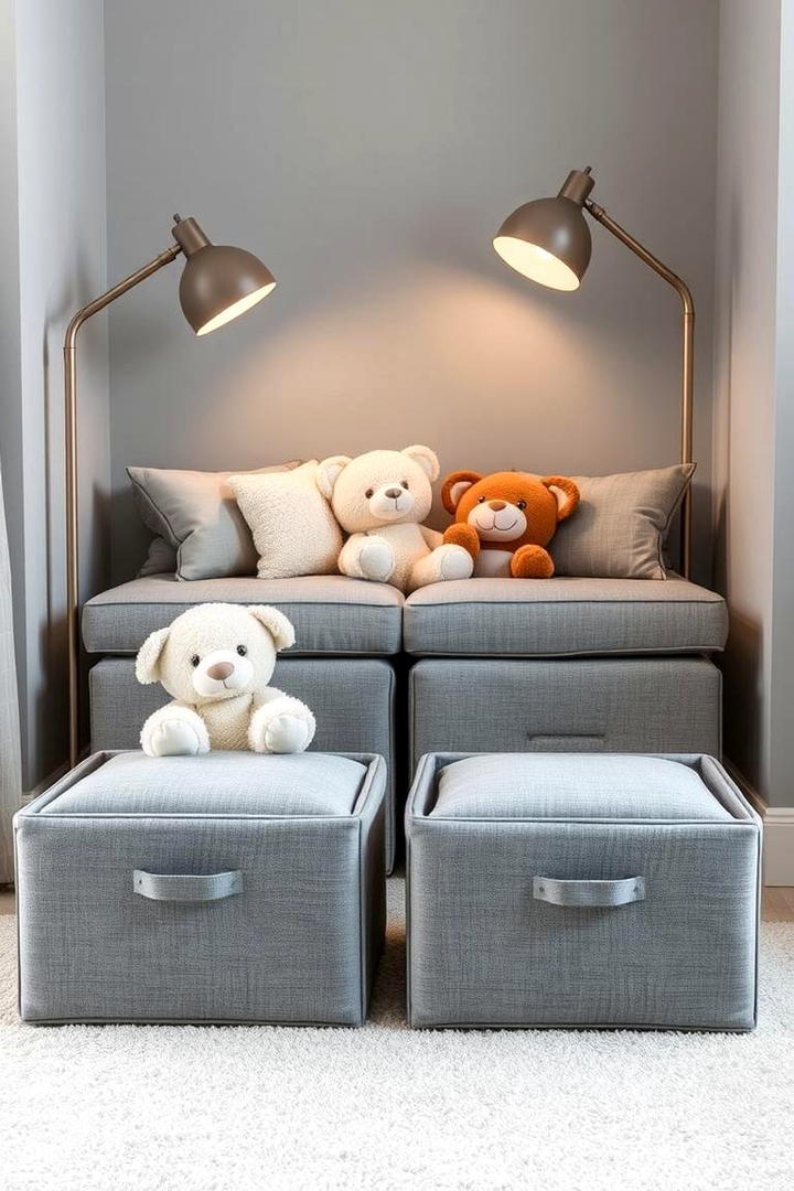 Foldable Storage Ottomans - 21 Toy Storage Ideas