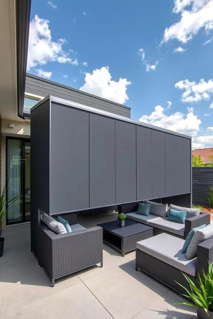 Folding Privacy Panels for Adaptable Spaces - 21 Patio Privacy Ideas