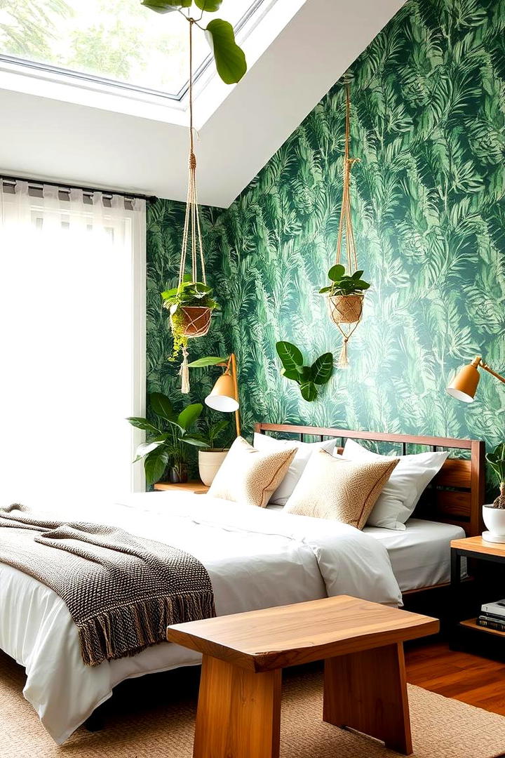 Forest Green Botanical Decor - 30 Forest Green Bedroom Ideas