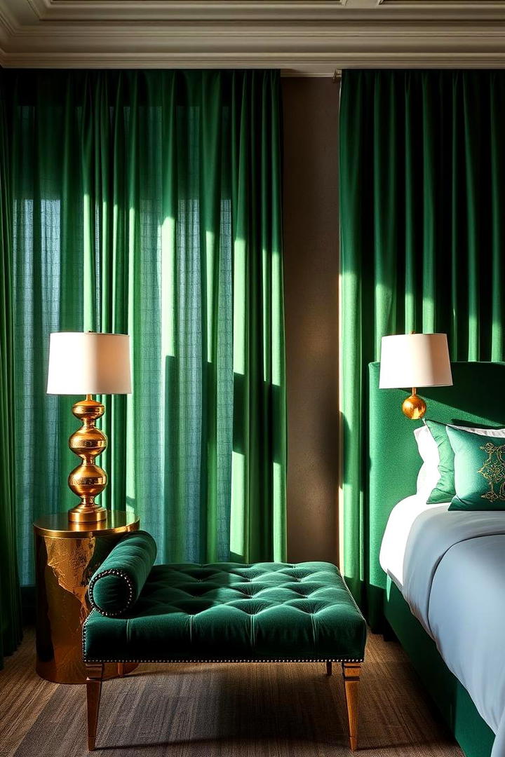 Forest Green Luxe Texture - 30 Forest Green Bedroom Ideas