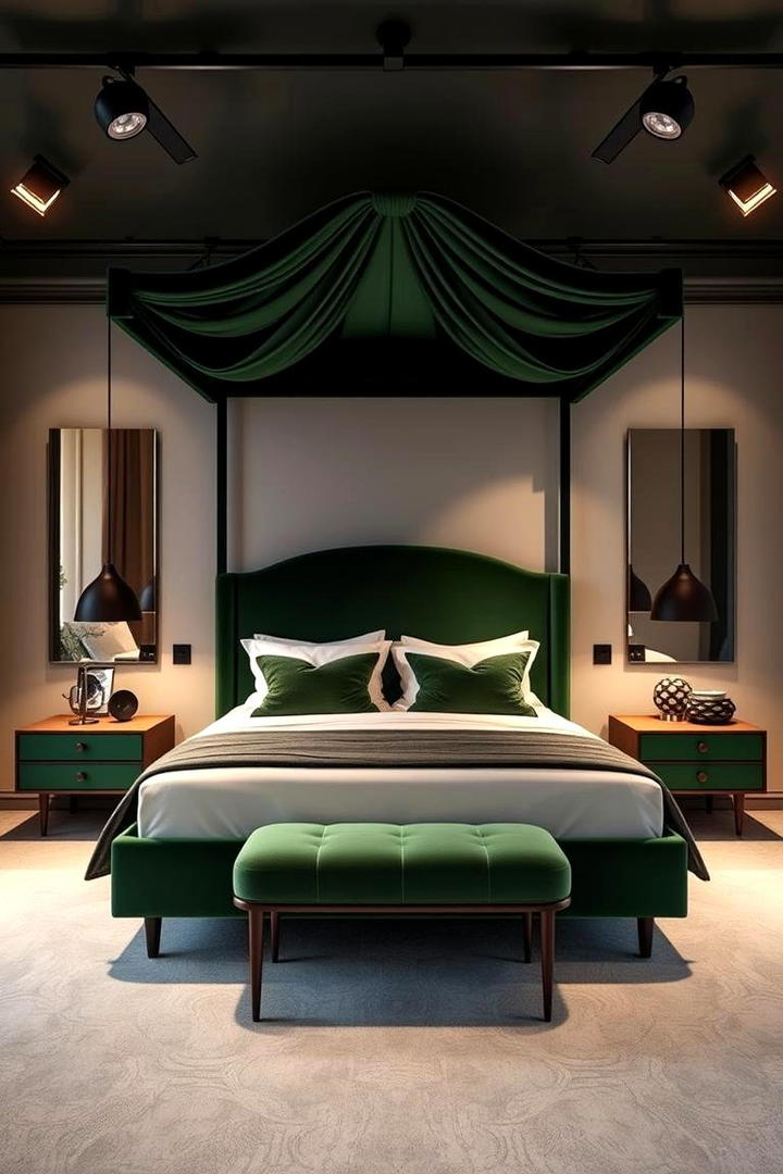 Forest Green Statement Furniture - 30 Forest Green Bedroom Ideas