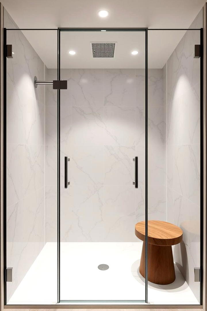 Frameless Shower Door - 21 Small Shower Ideas